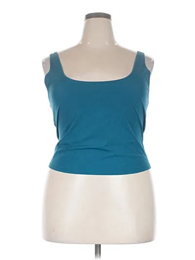 Pre-owned Parade Tank Top Teal Strapless Neckline Tops