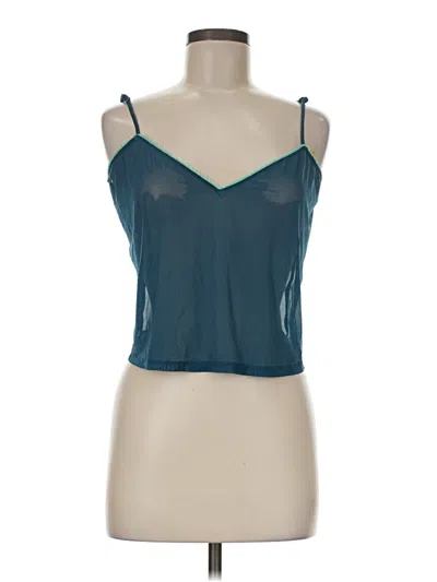 Pre-owned Parade Tank Top Teal Strapless Neckline Tops