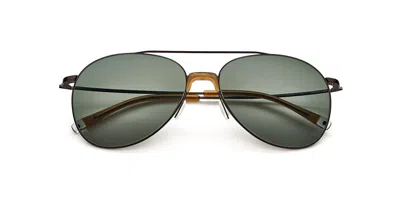 Paradigm 19-34 Olive Occhiali Da Sole Neri Per Uomo In Black