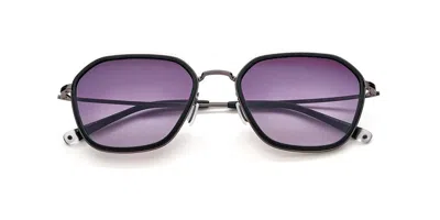Paradigm 19-37 Gunmetal Occhiali Da Sole Neri Per Uomo In Black