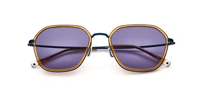 Paradigm 19-37 Navy Occhiali Da Sole Marroni Per Uomo In Brown