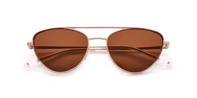 Paradigm 21-50 Polarized Oro Occhiali Da Sole Rose-oro Per Uomo