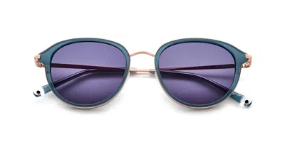 Paradigm 21-51 Polarized Azure Occhiali Da Sole Blu Per Uomo In Silver