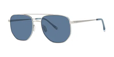 Paradigm Cruz Silver Men's Sunglasses Silver Size 54 In Black