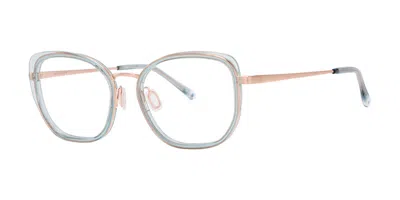 Paradigm Keana Sky Women's Glasses Blue Size 53 - Free Lenses - Blue Light Block Available In Gray