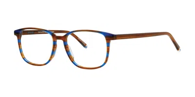 Paradigm Len Cobalt Horn Men's Glasses Blue Size 55 - Free Lenses - Blue Light Block Available In Burgundy
