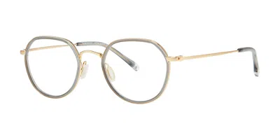 Paradigm Malone Graphite Men's Glasses Gold Size 49 - Free Lenses - Blue Light Block Available In Multi