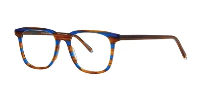 Paradigm Theo Cobalt Horn Men's Glasses Blue Size 54 - Free Lenses - Blue Light Block Available In Multi