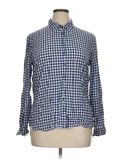 Pre-owned Paradigma Long Sleeve Button Down Shirt In Blue