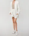 Paradised Beach Blazer In White In Brown