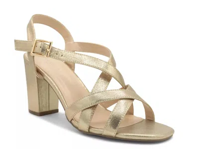 Paradox London Hilde Sandal In Gold