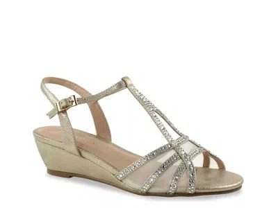 Paradox London Jilly Wedge Sandal In Gold