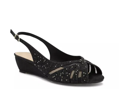 Paradox London Jocelyn Wedge Sandal In Black