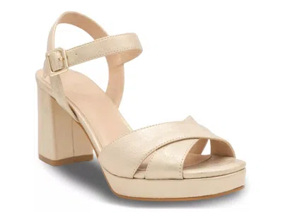Paradox London Landon Platform Sandal In Gold