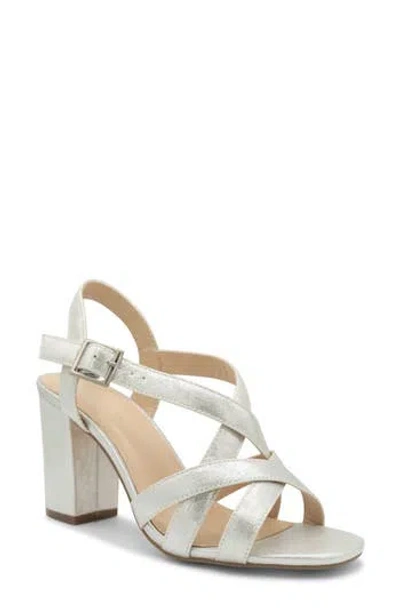 Paradox London Pink Hilde Slingback Sandal In Silver