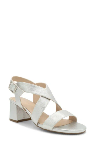 Paradox London Pink Ida Ankle Strap Sandal In Silver