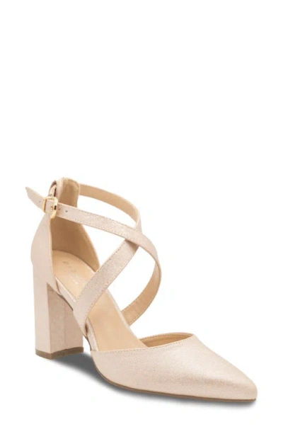 Paradox London Pink Rylee Pointed Toe Pump In Beige