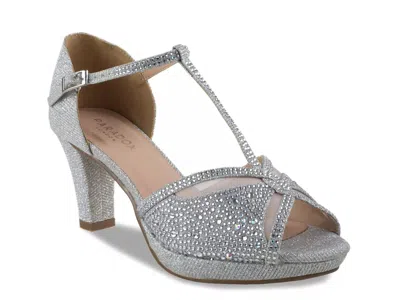 Paradox London Wide Width Nora Pump In Silver