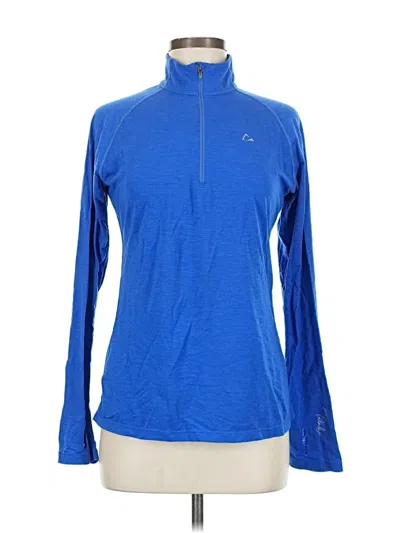 Pre-owned Paradox Long Sleeve Top Blue Turtleneck Tops