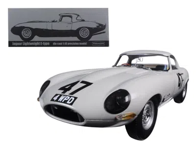 Paragon 1963 Jaguar Lightweight E-type #47 "coombs 4 Wpd" 1/18 Diecast Model Car By  In White