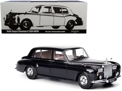 Paragon 1964 Rolls Royce Phantom V Midnight Blue Metallic 1/18 Diecast Model Car By  In Black