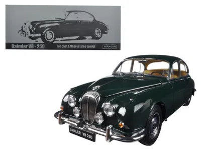Paragon 1967 Daimler V8-250 British Racing Green Left Hand Drive 1/18 Diecast Model Car By