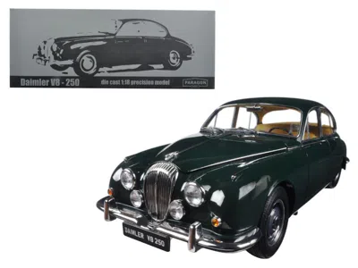 Paragon 1967 Daimler V8-250 British Racing Green Left Hand Drive 1/18 Diecast Model Car By  In Black
