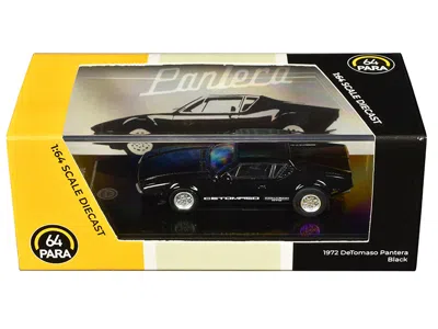 Paragon 1972 De Tomaso Pantera Black 1/64 Diecast Model Car By  Models