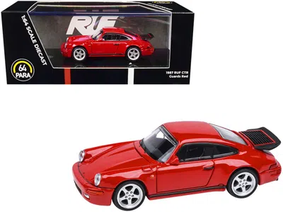 Paragon 1987 Ruf Ctr Guards Red 1/64 Diecast Model Car By  Models In Gold