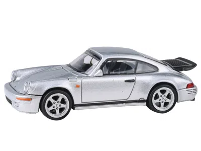 Paragon 1987 Ruf Ctr Yellowbird Silver Metallic 1/64 Diecast Model Car By  Models In Gray