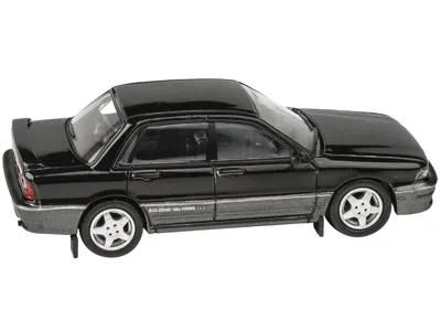 Paragon 1988 Mitsubishi Galant Vr-4 Lamp Black And Chateau Silver 1/64 Diecast Model Car By  Models In Blue