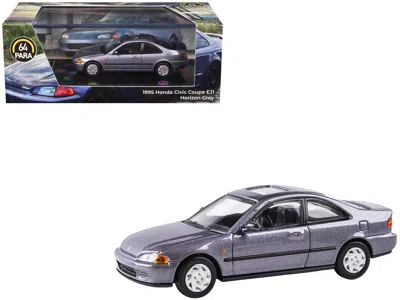 Paragon 1995 Honda Civic Coupe Ej1 Horizon Gray Metallic With Sunroof 1/64 Diecast Model Car By In Multi