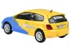 Paragon 2001 Honda Civic Type R Ep3 Blue And Yellow With Black Hood "spoon Sports" 1/64 Diecast Model Car By