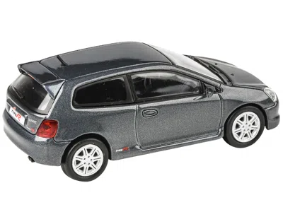 Paragon 2001 Honda Civic Type R Ep3 Cosmic Gray Metallic 1/64 Diecast Model Car By  Models