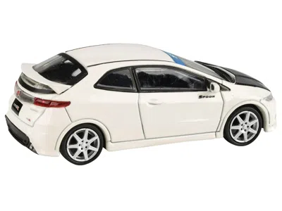 Paragon 2007 Honda Civic Type R Fn2 Championship White With Carbon Hood 1/64 Diecast Model Car By  Mo