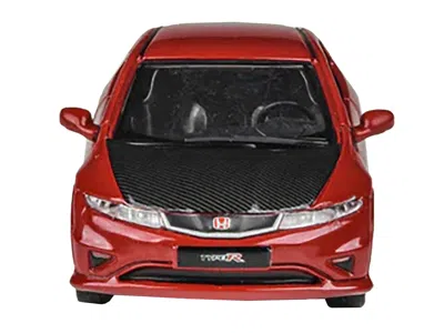 Paragon 2007 Honda Civic Type R Fn2 Milano Red With Carbon Hood 1/64 Diecast Model Car By  Models