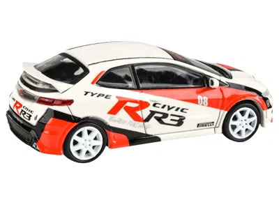 Paragon 2007 Honda Civic Type R Fn2 White "race Livery" 1/64 Diecast Model Car By  Models In Red