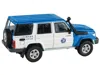 Paragon 2014 Toyota Land Cruiser 76 Rhd (right Hand Drive) Blue And White "japan Automobile Federation" 1/64