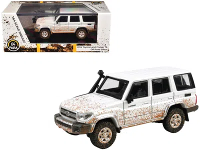 Paragon 2014 Toyota Land Cruiser 76 White (dirty Off Road Effect) 1/64 Diecast Model Car By
