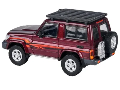 Paragon 2014 Toyota Land Cruiser Lc 71 Red Metallic With Graphics 1/64 Diecast Model Car By  Models In Brown
