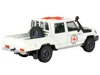 Paragon 2014 Toyota Land Cruiser Lc 79 Pickup Truck White "international Red Cross" 1/64 Diecast Model Car B