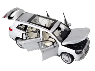 Paragon 2020 Mercedes-maybach Gls 600 Silver Metallic With Sun Roof 1/18 Diecast Model Car By  Models In White