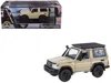 Paragon 2023 Toyota Land Cruiser 71 Sandy Taupe "70th Anniversary" With Roofrack 1/64 Diecast Model Car In Multi