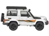 Paragon 2023 Toyota Land Cruiser 71 White "70th Anniversary" With Stripes And Roofrack 1/64 Diecast Model Ca