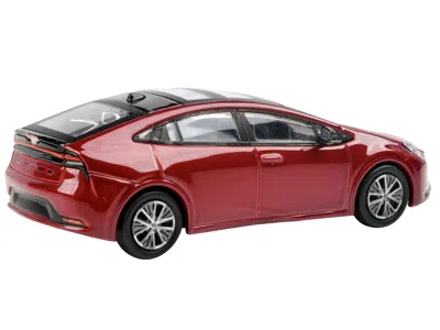 Paragon 2023 Toyota Prius Supersonic Red Metallic With Black Top And Sun Roof And Sun Roof 1/64 Diecast Mode