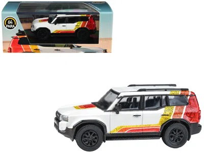 Paragon 2024 Toyota Land Cruiser 250 Prado White With "trd" Stripes 1/64 Diecast Model Car By  Models In Multi