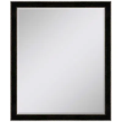 Paragon #535 Black Metallic Wall Mirror - 26" X 32"