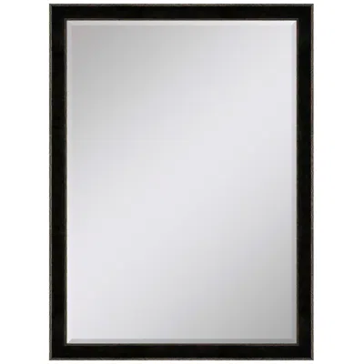 Paragon #535 Black Metallic Wall Mirror - 28" X 40"
