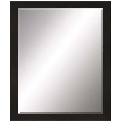 Paragon #808 Brown Neutral Wall Mirror - 27" X 33" In Black
