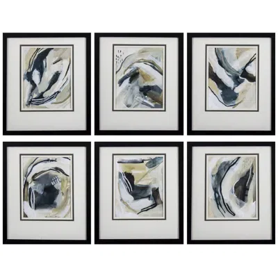 Paragon Abstract 14"w X 16"h Framed Art Set Of 6